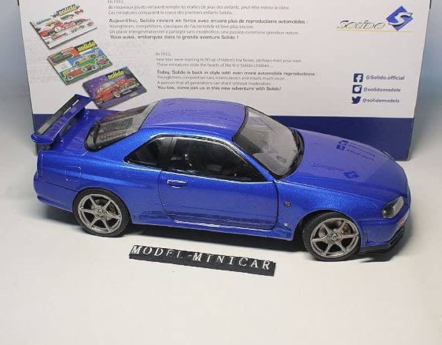 スカイライン GT-R R34 SOLIDO 1/18【新品未開封】 SOLIDO 1/18 日産 スカイライン R34 GT-R ストリートファイター